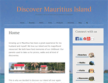 Tablet Screenshot of discovermauritiusisland.com